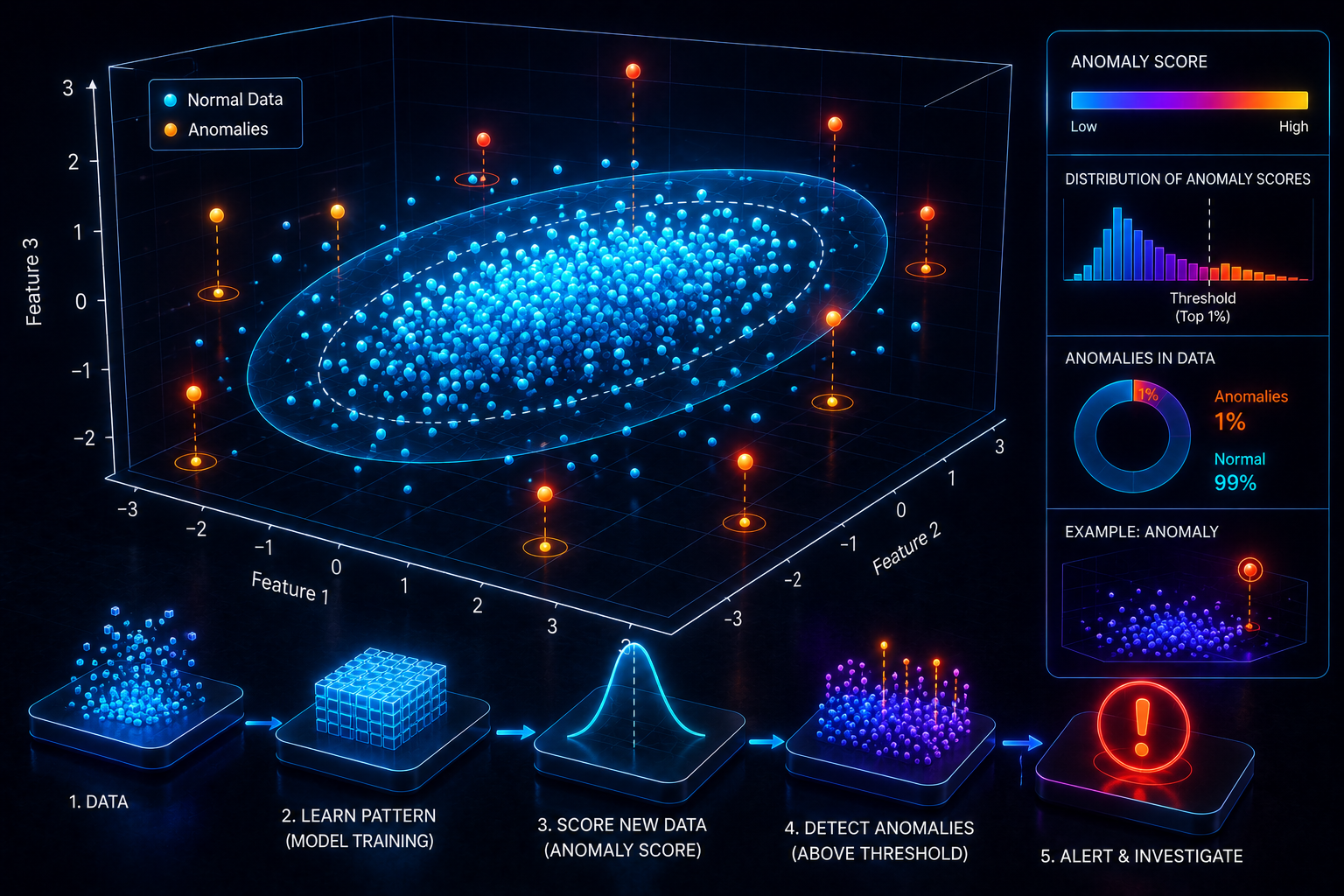 Cover Image for Anomaly Detection: Identifying Rare and Unusual Patterns in Data