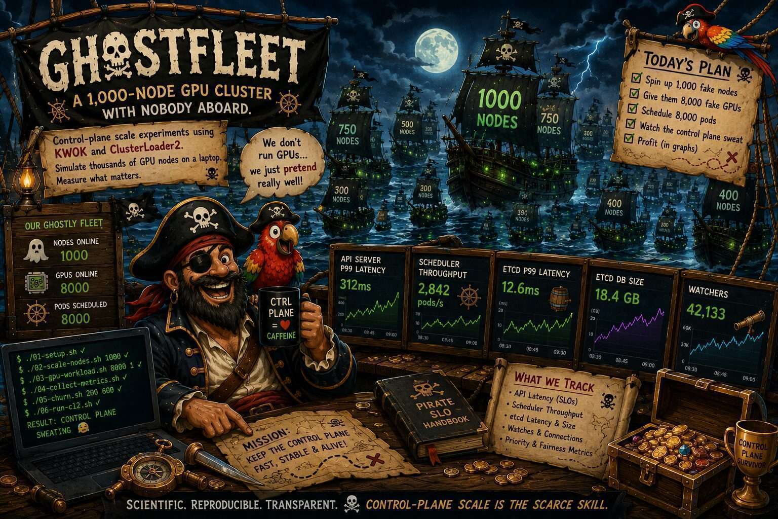 Cover Image for GhostFleet — Kubernetes GPU Cluster Simulator