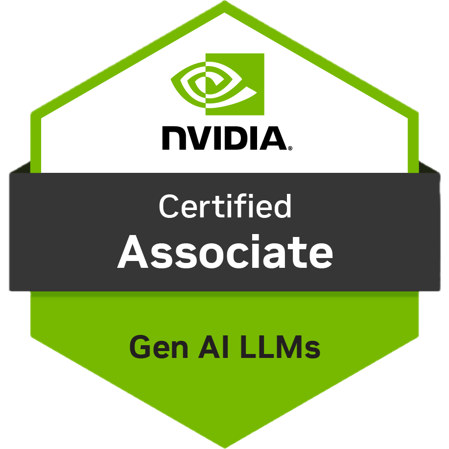 NVIDIA-Certified Associate: Generative AI LLMs certificate