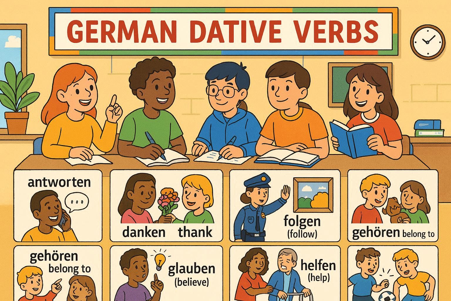 Cover Image for 3. 🎁 Dativ Verb List 📖