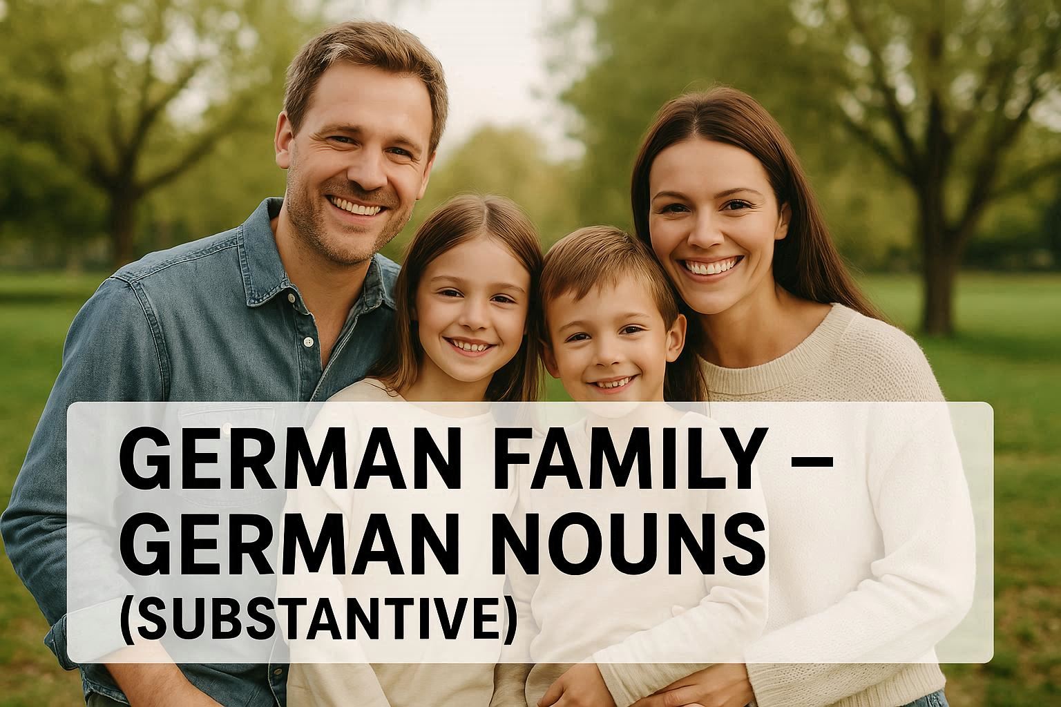 Cover Image for Familie 👨‍👩‍👧‍👦 – German Nouns (Substantive) 📚