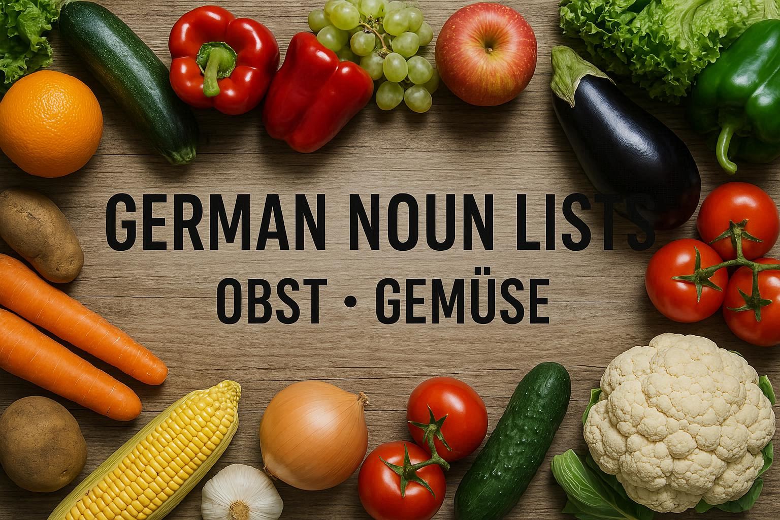 Cover Image for Obst & Gemüse 🍏🥕 – German Nouns (Substantive) 📚