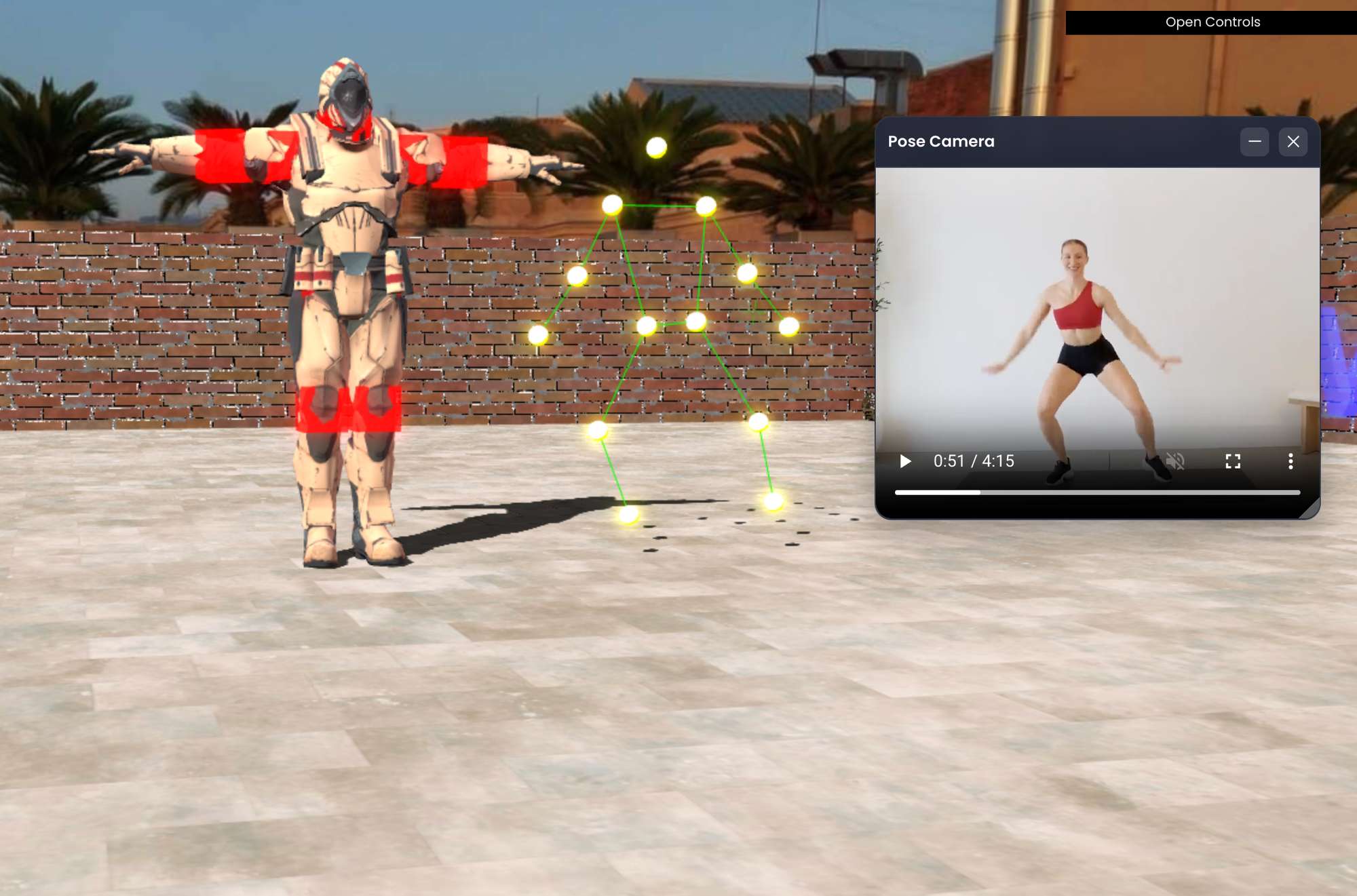 Using ML Model to control 3D Model